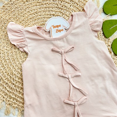 Vestido Três Laços - Rose